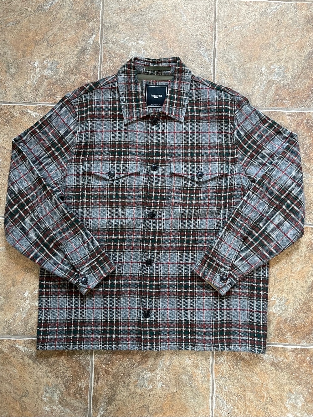 Todd Snyder Italian Wool Lowland Shirt Jacket in Gray (NWT)